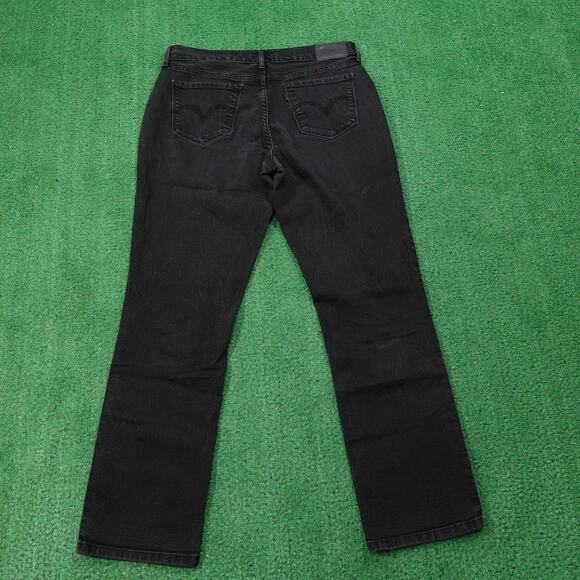 Levis‎ 505 Jeans Womens 29 Black Straight Leg Stretch Denim Mid Rise Classic - Picture 4 of 11